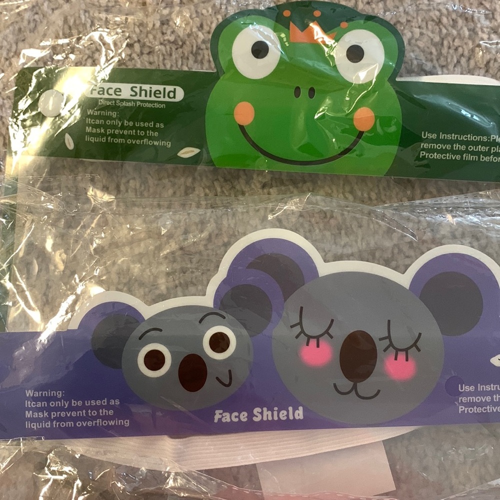 adorable Kids Protective face shields - Pack of 3